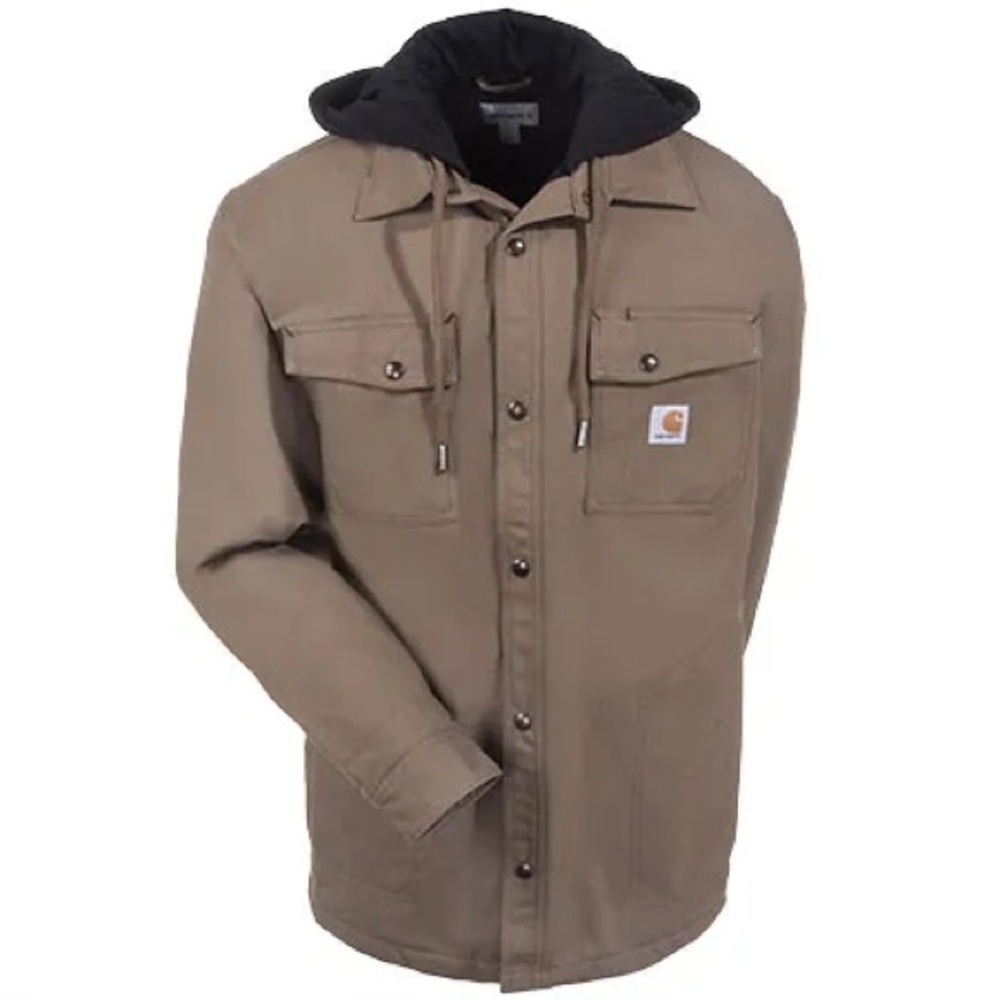 Carhartt Mens QUICK DUCK ROANE Hoodied Shirt Jacket